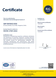 ISO/IEC 27001 sertifikat